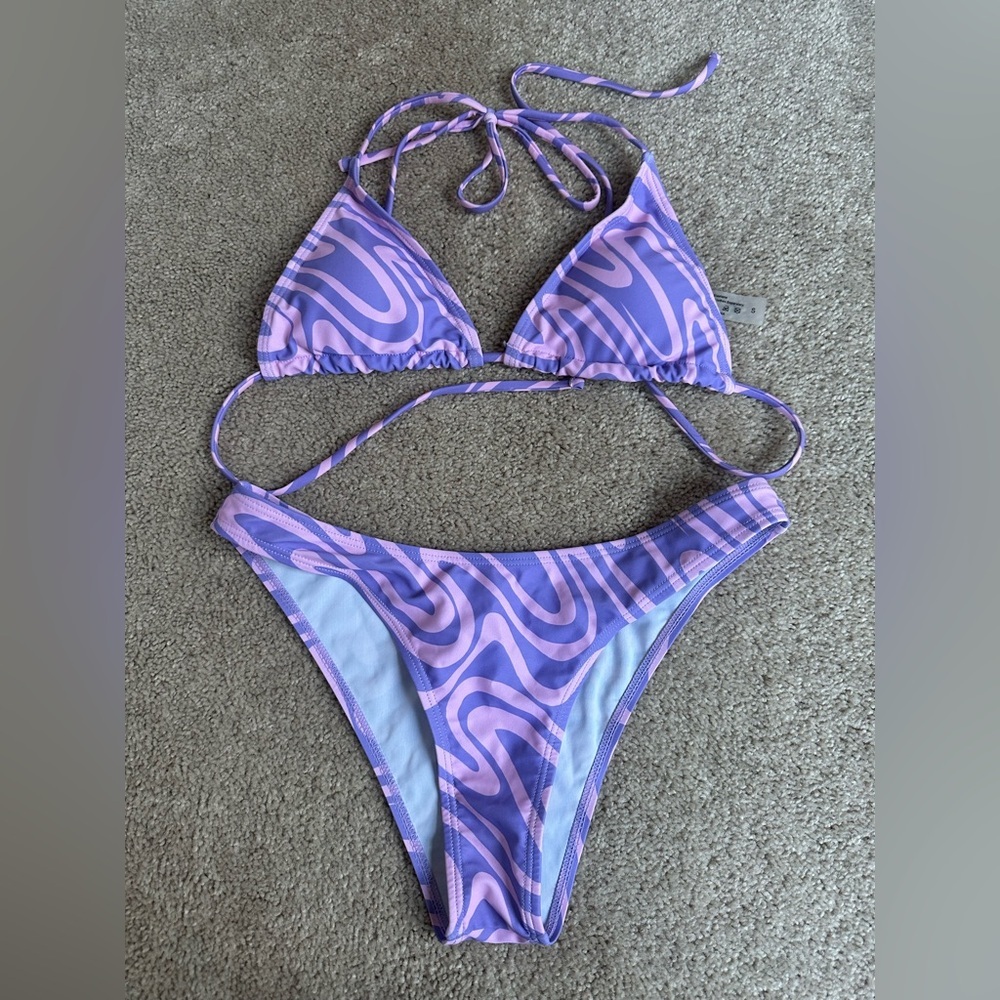 SHEIN Purple and Pink Bikini Set - Picture 2 of 3